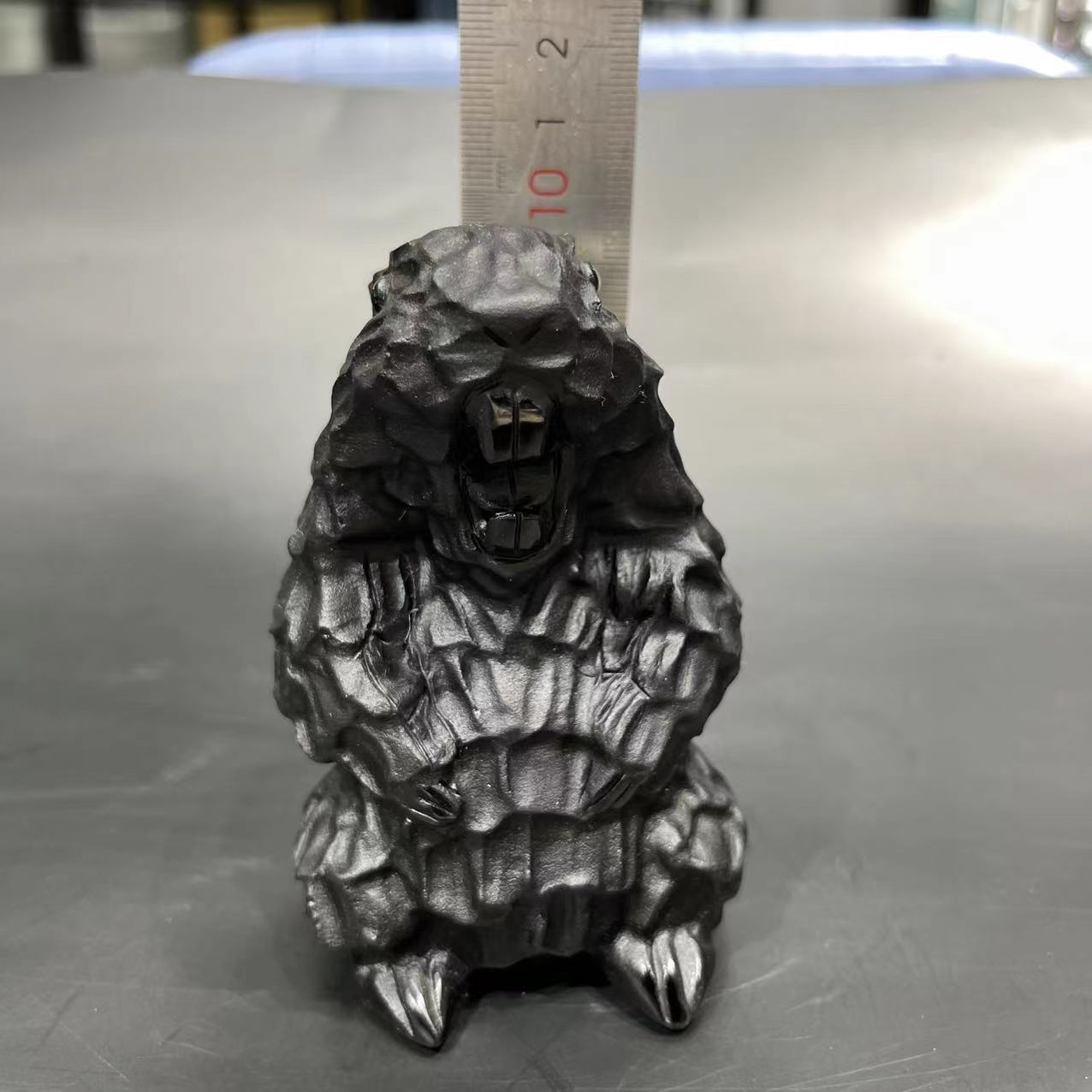 Obsidian Chipmunk carving