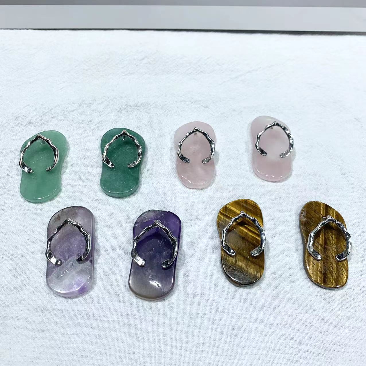 Slippers different material