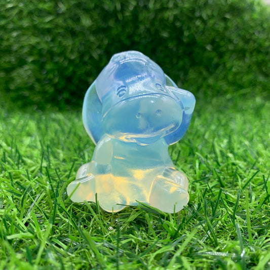 Winnie the pooh Eeyore opalite carving