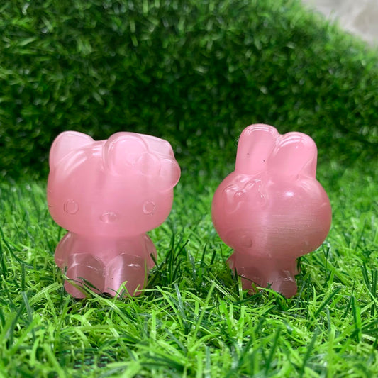 Hello kitty&Melody cat eye carving