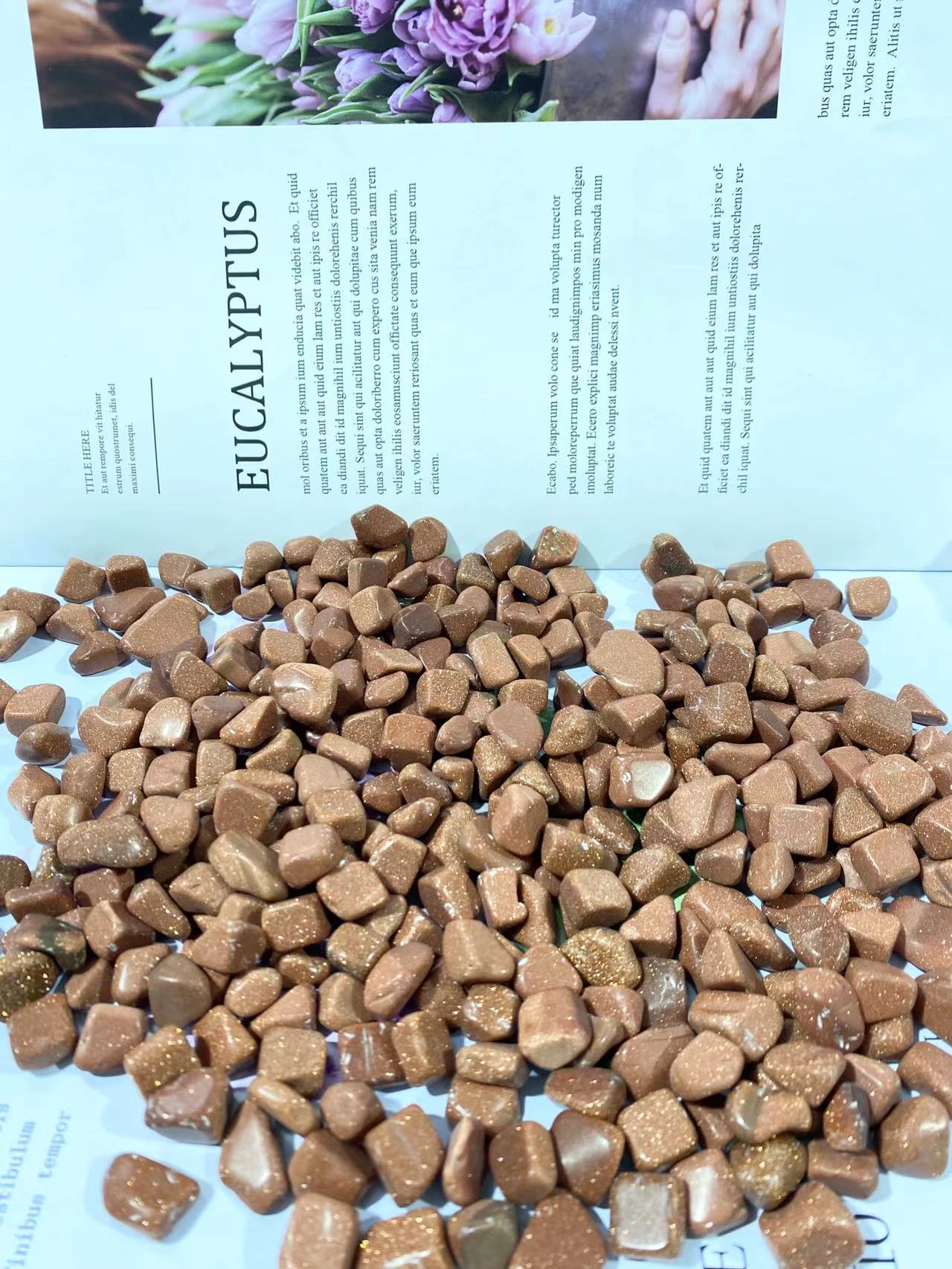 Golden sandstone chip