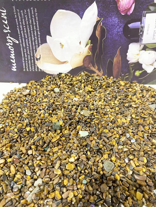 Yellow tiger eye chip 1-2mm