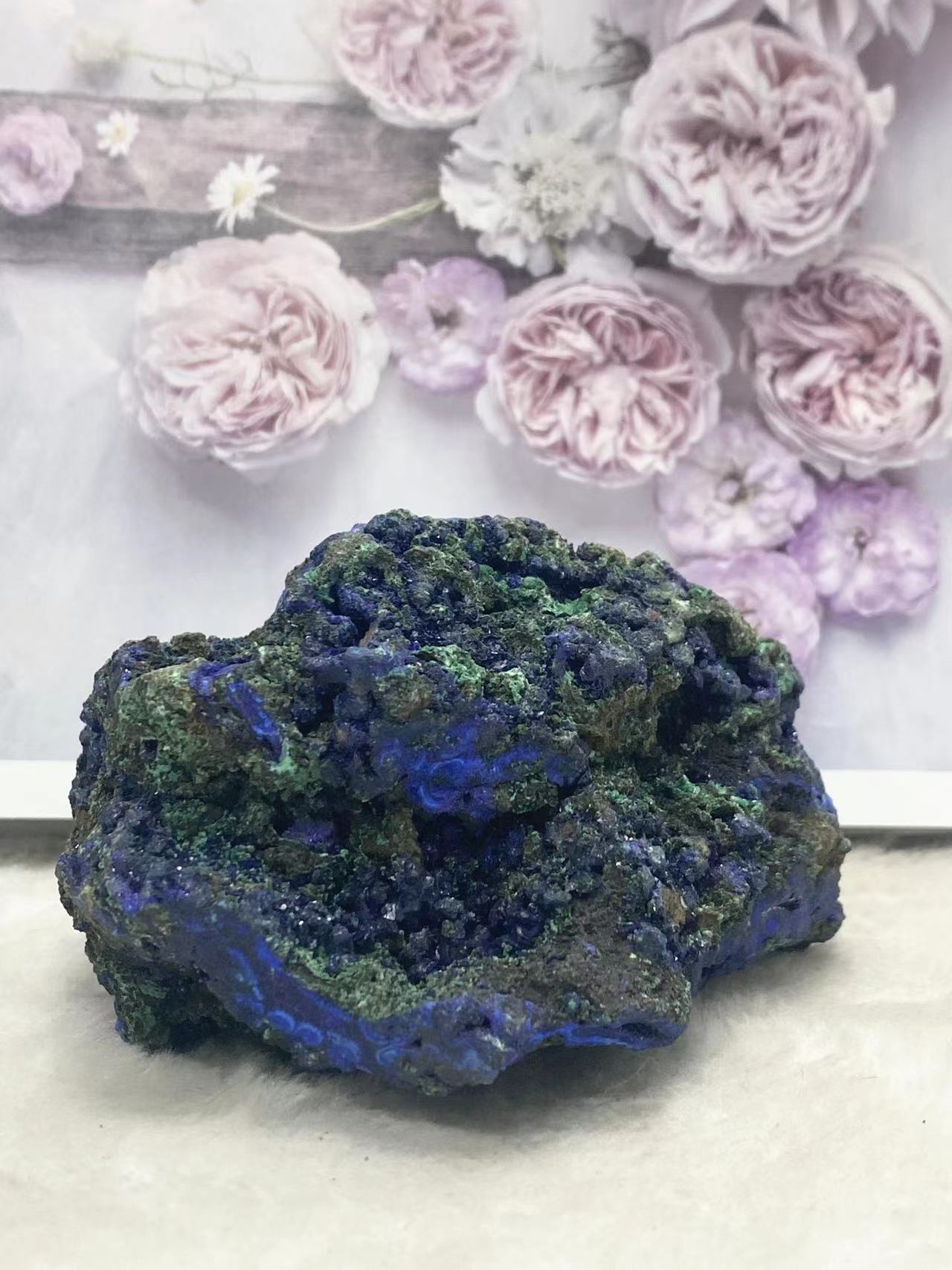 Malachite and azurite row