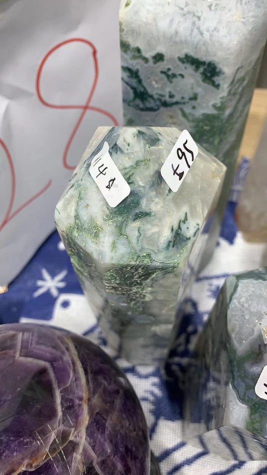 T35 moss agate tower