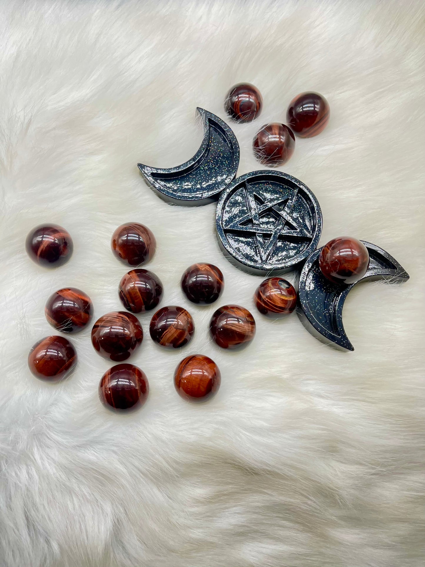 Medium Sphere Red Tiger Eye