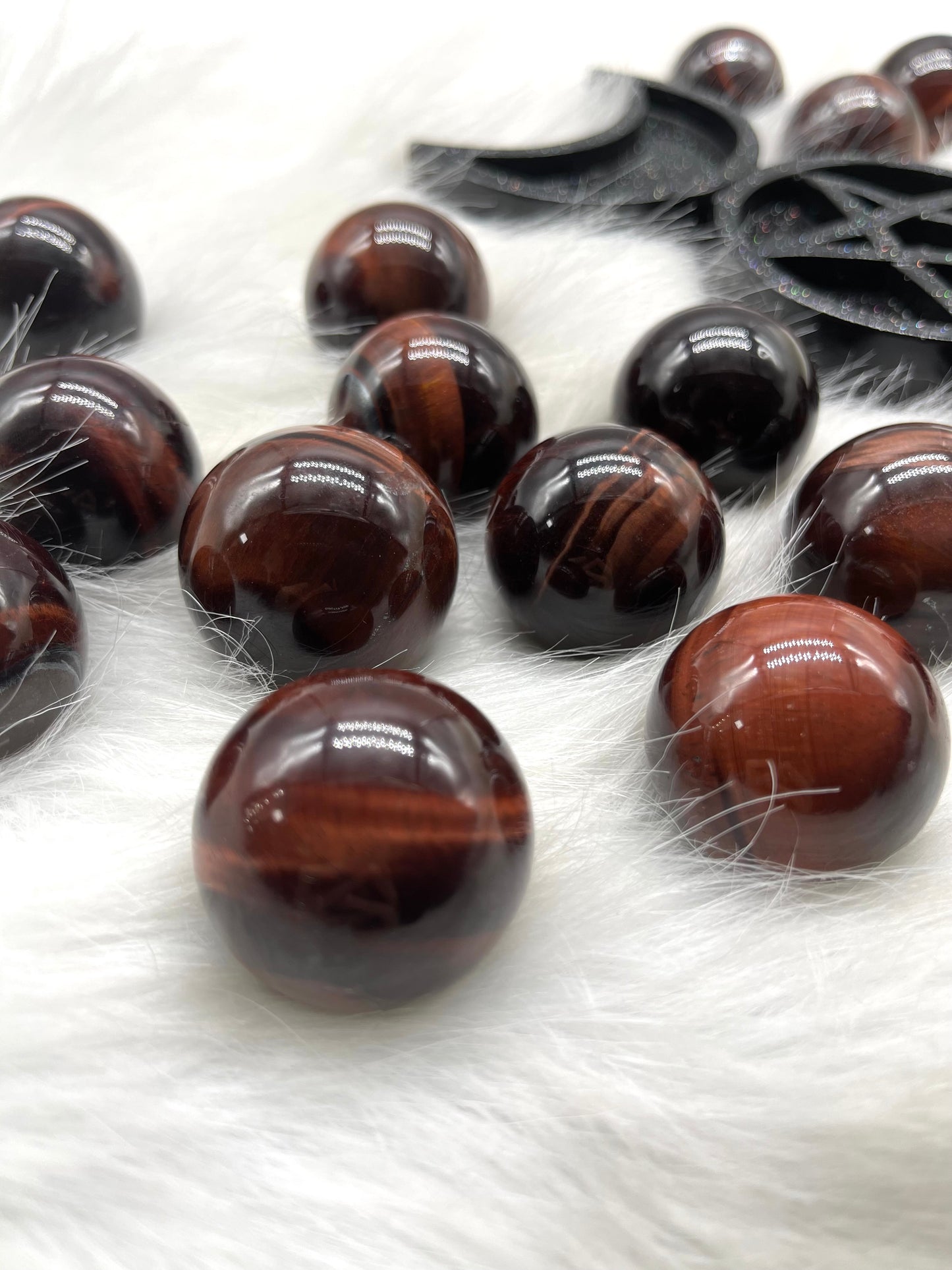 Medium Sphere Red Tiger Eye