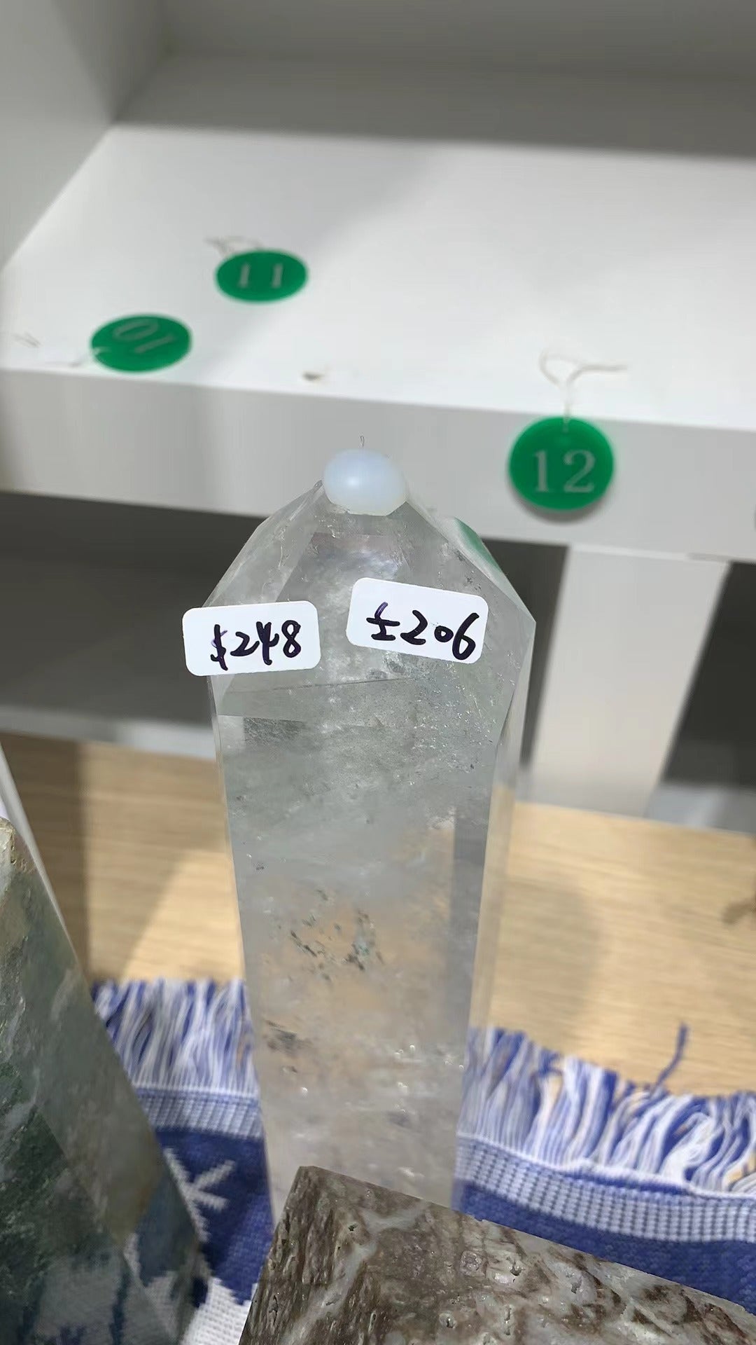 T38 clear quartz tower