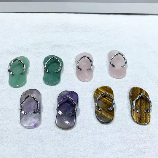 Slippers different material