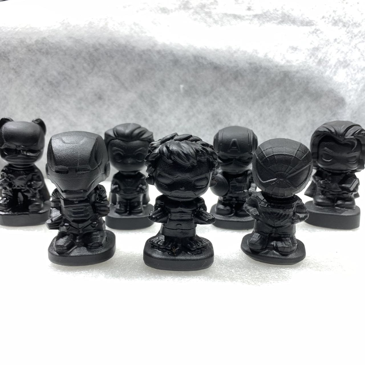 Marvel Heroes carvings obsidian (set of 7 )