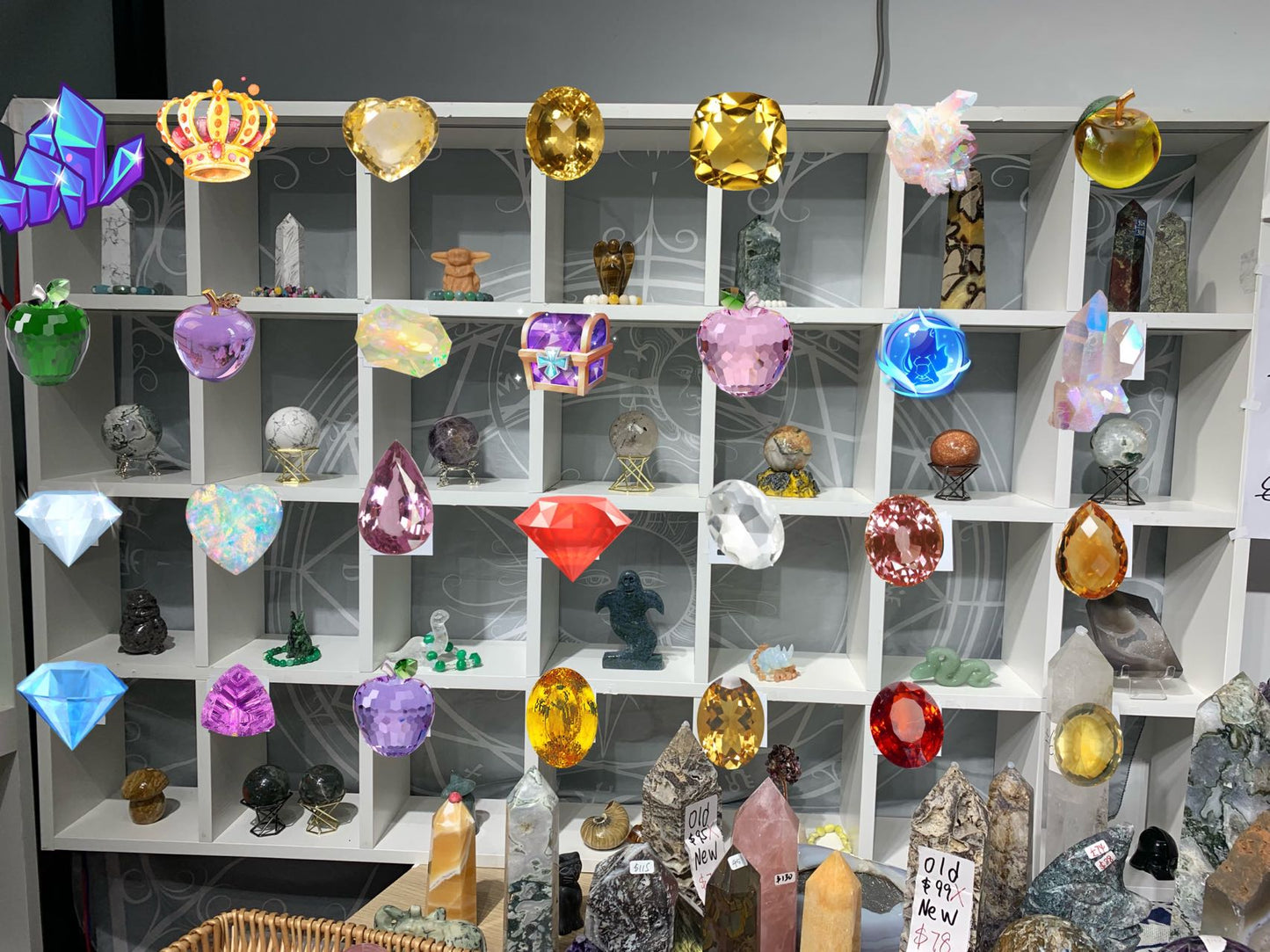 NB healingcrystal $18.99 get one tower or sphere or carving